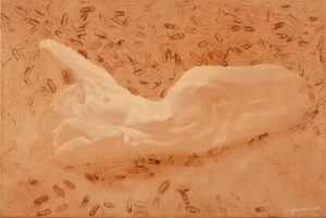 Ohne Titel (Akt liegend)