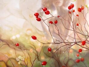 Rosa Cania - Frank Rosenzweig Vanitas Blumenmotiv Original