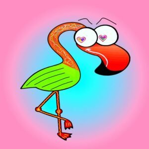 Lustige Flamingo - Alexander Kats